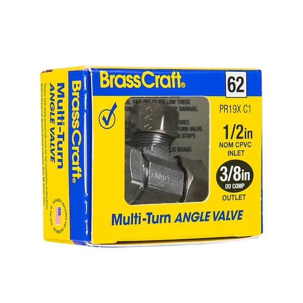 1/2 in. CPVC Inlet x 3/8 in. Compression Outlet Multi-Turn Angle Valve