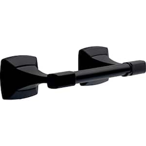 Portwood Wall Mounted Pivot Arm Toilet Paper Holder in matte Black