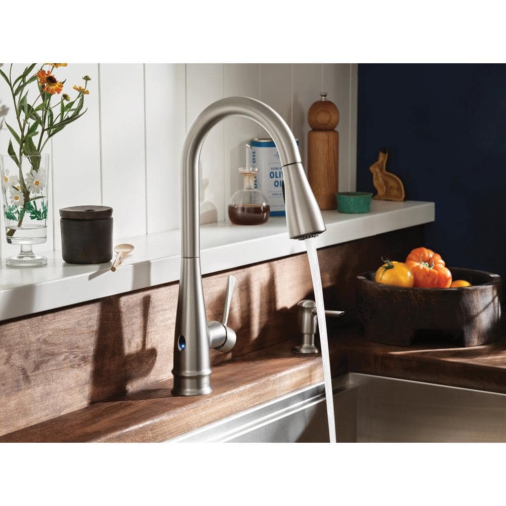 Stainless Steel Touchless Single-Handle Pull-Down Kitchen Faucet