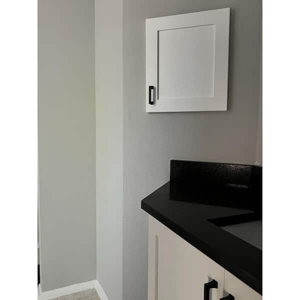 WG Wood Products Fieldstone Shaker Style Frameless 15.5 in. W x 23.5 in. H  Primed Gray Wood Recessed Medicine Cabinet without Mirror FIE-222-PRIMED -  The Home Depot