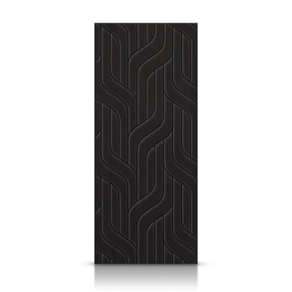 CALHOME 42 in. x 96 in. Hollow Core Black Painted Composite MDF Interior Door Slab