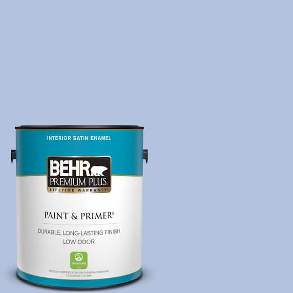 BEHR PREMIUM PLUS 1 gal. #M540-3 Eternal Elegance Satin Enamel Low Odor Interior Paint & Primer