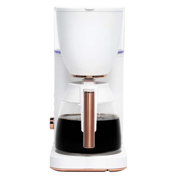 Café Specialty Drip Coffee Maker with Glass Carafe, 10 Cups, Matte White