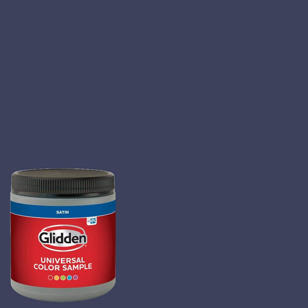 Glidden 8 oz. PPG1165-7 Victory Blue Satin Interior Paint Sample