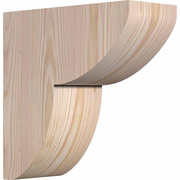 Ekena Millwork 4 in. x 10 in. x 10 in. Douglas Fir Carmel Smooth Corbel