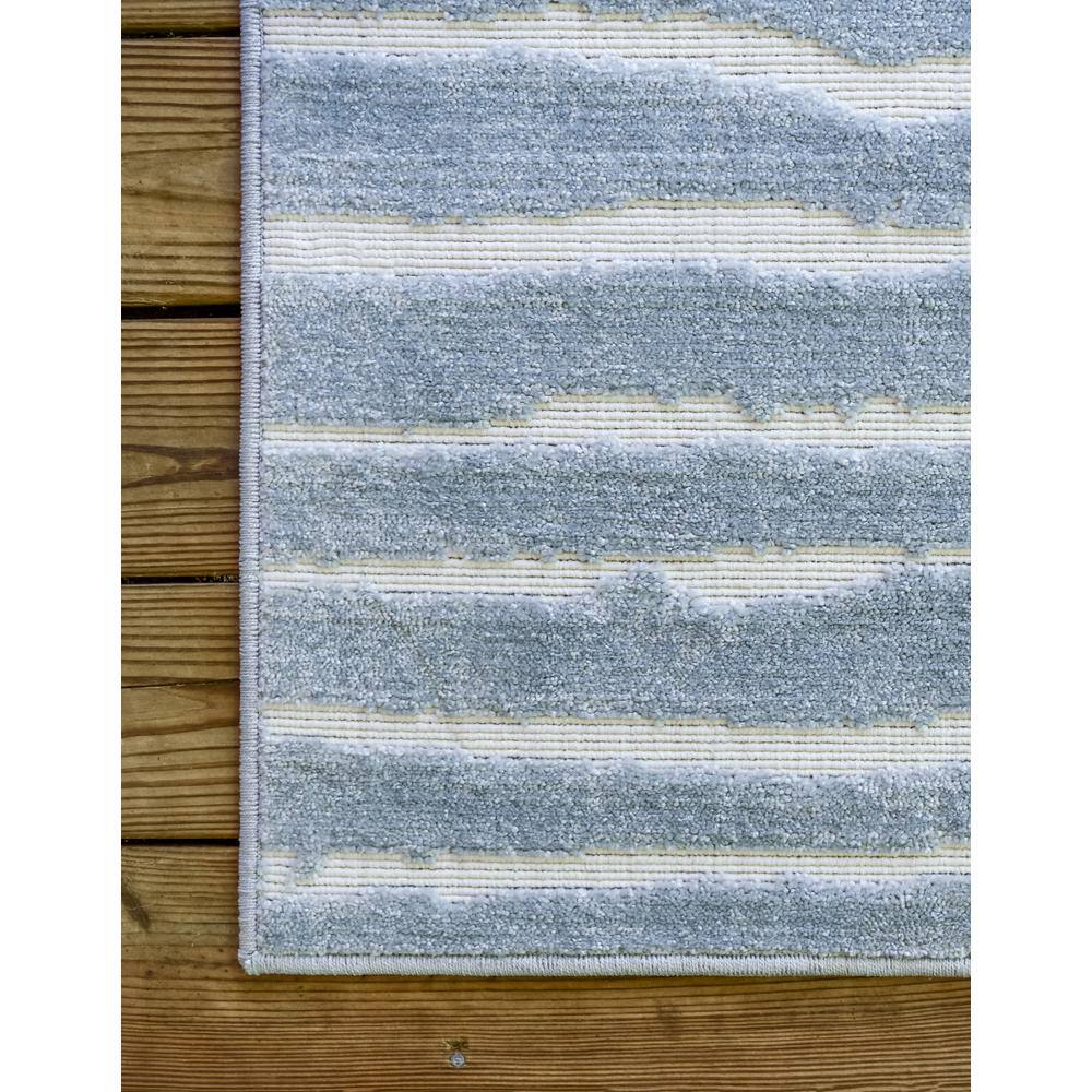 Light Blue Rectangular Synthetic Outdoor Area Rug
