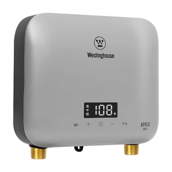 Apolo Mini 3.5 kW 0.68 GPM 120-Volt Smart Point of Use Tankless Electric Water Heater WiFi Enabled, Gray