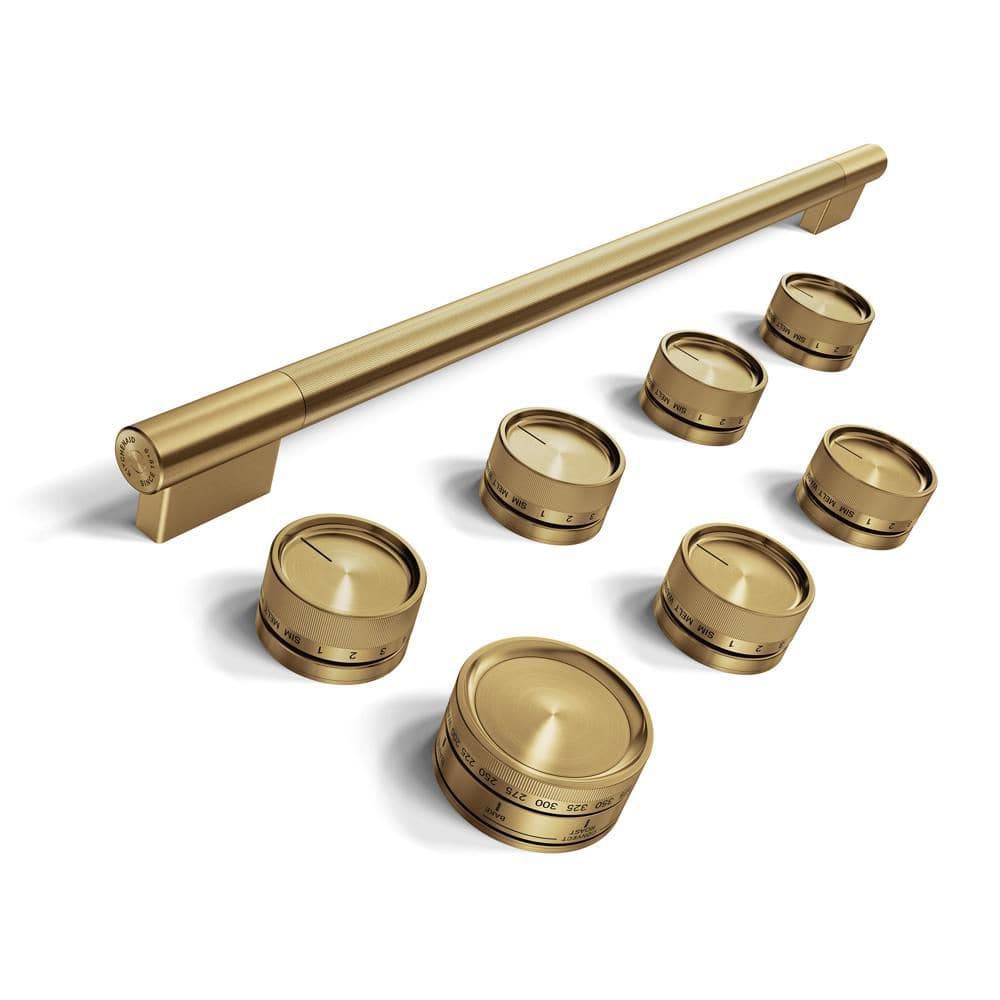 Brass Commercial-Style Induction Range Handle and Knob Hardware Accessory Kit 1-pack price history on PriceWatchPro