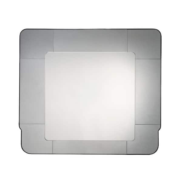 Fexo Silver 1.25 in. W x 40 in. H Rectangle Metal Framed Mirror