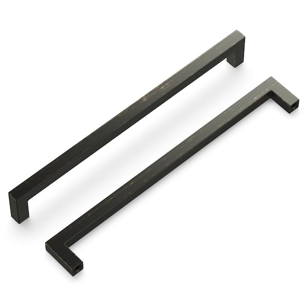 HICKORY HARDWARE Skylight Collection 8-13/16 in. Modern Vintage Bronze Bar Pull Handle for Kitchen, Bathroom, Furniture (5-Pack)
