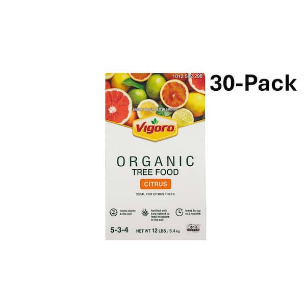 12 lb. Organic Citrus Dry Plant Food Fertilizer 5-3-4 (30-Pack)