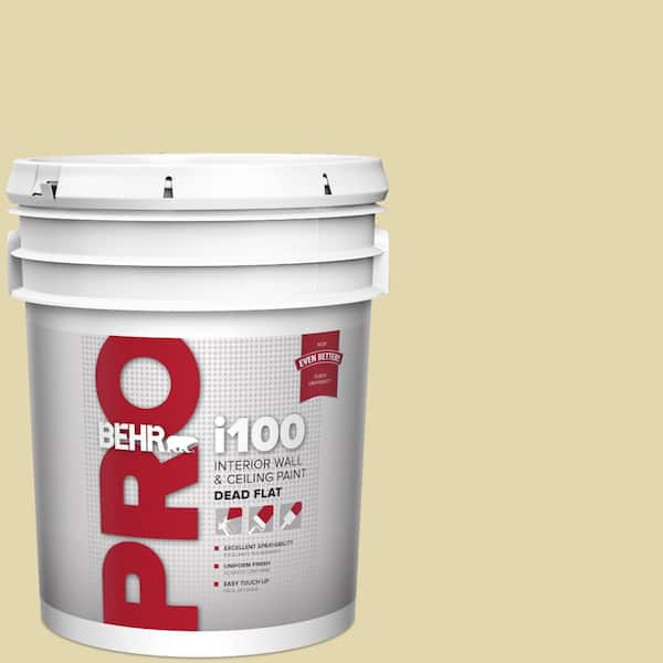 BEHR PRO 5 gal. #M310-3 Champagne Cocktail Dead Flat Interior Paint