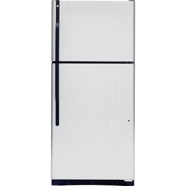 GE 18 cu. ft. Top Freezer Refrigerator in CleanSteel