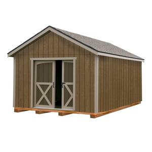 North Dakota 12 ft. x 20 ft. Wood Storage Shed Kit with Floor Including 4 x 4 Runners