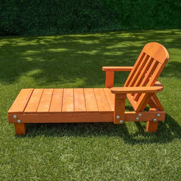 SPORTSPOWER Kids' Wooden Outdoor Chaise Lounge Chair