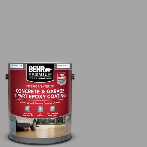 BEHR PREMIUM 1 gal. #PPU26-07 Smokey Wings Self-Priming 1-Part Epoxy Satin Interior/Exterior Concrete and Garage Floor Paint
