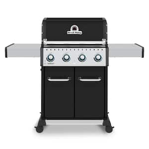 Baron 420 Pro 4-Burner Natural Gas Grill in Black