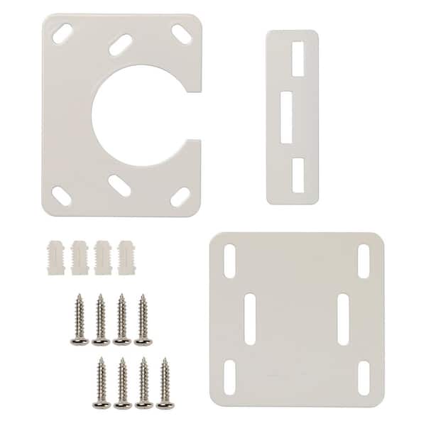 Everbilt 35 mm White European Hinge Cabinet Repair Kit (1-Pack)