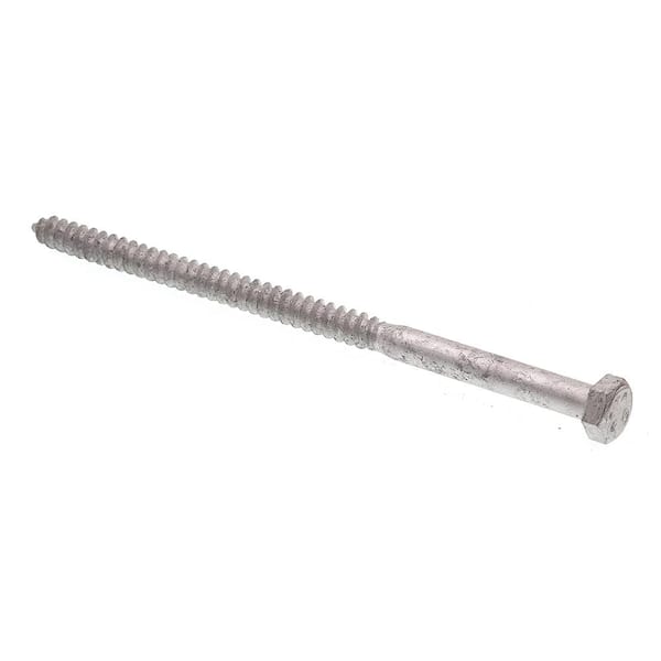 Prime-Line 5/16 in. x 6 in. Grade A307 Hot Dip Galvanized Steel Hex Lag Screws (50-Pack)