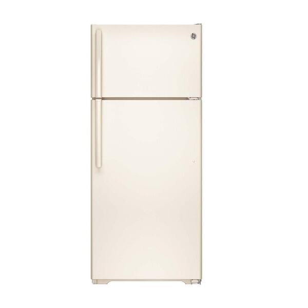 GE 17.5 cu. ft. Top Freezer Refrigerator in Bisque, ENERGY STAR