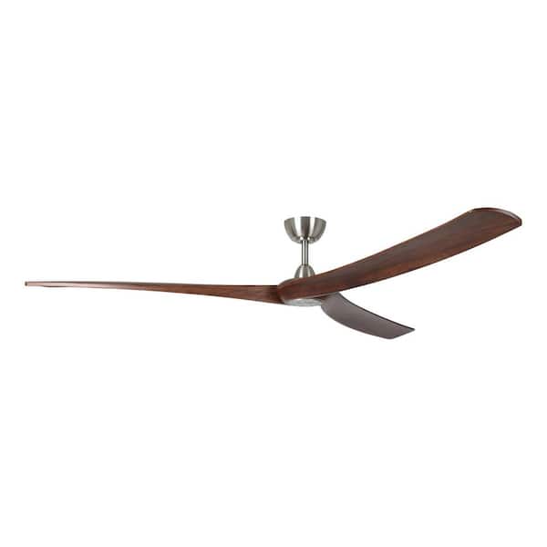 Williwaw 84 in. Outdoor Nickel Ceiling Fan