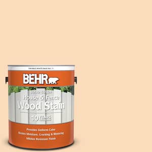 1 gal. #P220-2 Peche Solid Color House and Fence Exterior Wood Stain