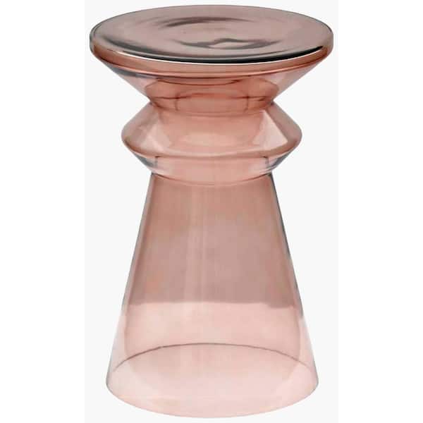 Darian Modern End Table, Rust/Brown, 20 in. H x 13 in. W x 13 in. D