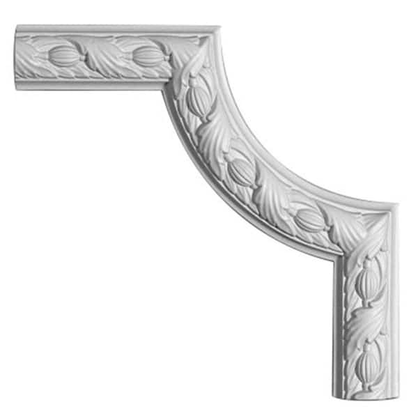 American Pro Decor 1-3/4 in. x 10-1/2 in. x 11 in. Leaf Polyurethane Panel Moulding