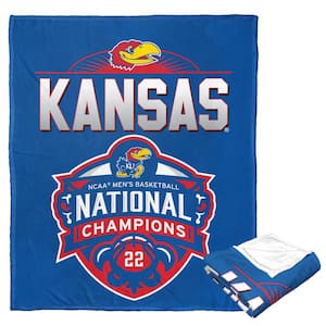 NCAA 2022 NCAA National Basketball Champions Kansas Jayhawks Blanket Silk Touch Throw Blanket