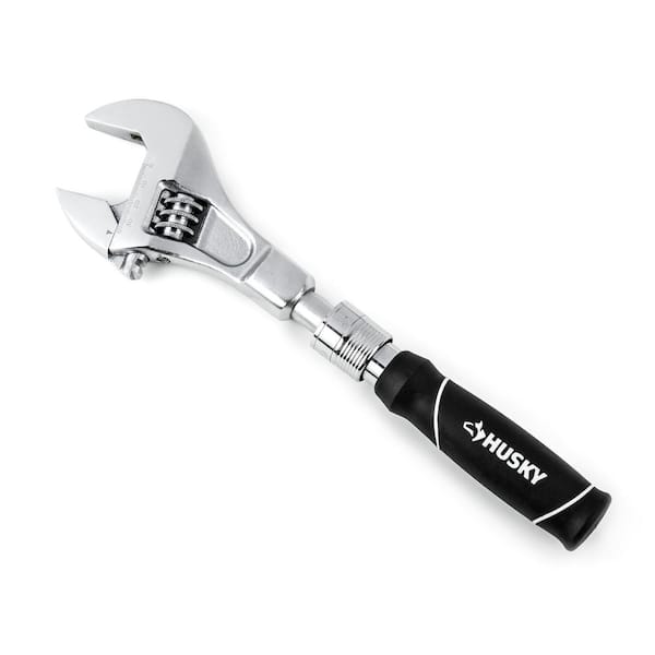 Husky 12 in. to 16 in. Extendable Adjustable Wrench HEXTADJ12 - The Home  Depot
