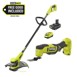 RYOBI ONE+ 18V 13 in. Cordless Battery String Trimmer with 2.0 Ah