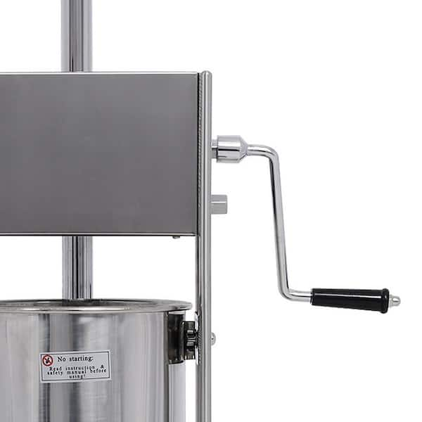 Commercial 32 lbs. / 15 L Stainless Steel Dual Speed Vertical Sausage Stuffer  Meat Filler with 4-Stuffing Tubes RichMSausageS01 - The Home Depot