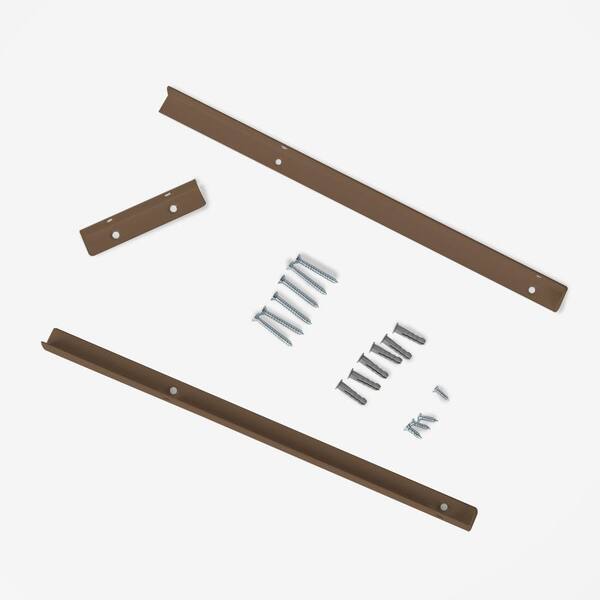 Hampton Bay Shelf Bracket Support Kit in Mocha