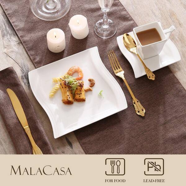 vancasso Flora 18-Piece Porcelain Dinnerware Set (Service For 6