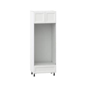 Alton Painted 30 in. W x 84.5 in. H x 24 in.D in White Shaker Assembled Pantry Double Oven Kitchen Cabinet with a Drawer