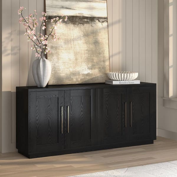 Meyer&Cross Tillman Black Grain MDF 68 in. Buffet Table BF2419