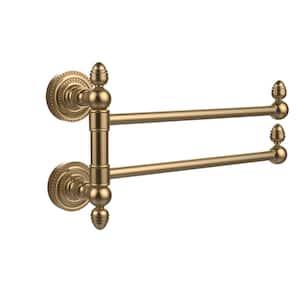 Dottingham Collection 2 Swing Arm Towel Rail in Brushed Bronze