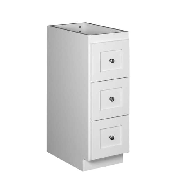 Simplicity by Strasser Shaker 12 in. W x 21 in. D x 34.5 in. H Simplicity Vanity Bridges and Side Cabinets without Tops in Winterset