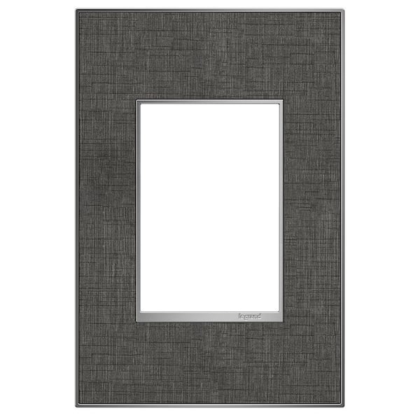 adorne 1 Gang Plus Decorator/Rocker Wall Plate, Slate Linen (1-Pack)