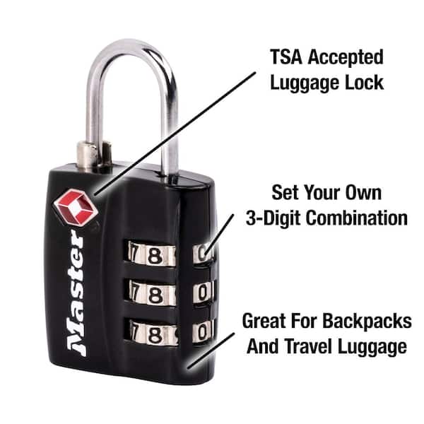 Master Lock 1-3/8 inch. Set Your Own Numeric Combination TSA