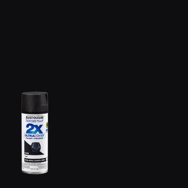 Rust-Oleum Painter's Touch 2X 12 oz. Flat Black General Purpose Spray Paint
