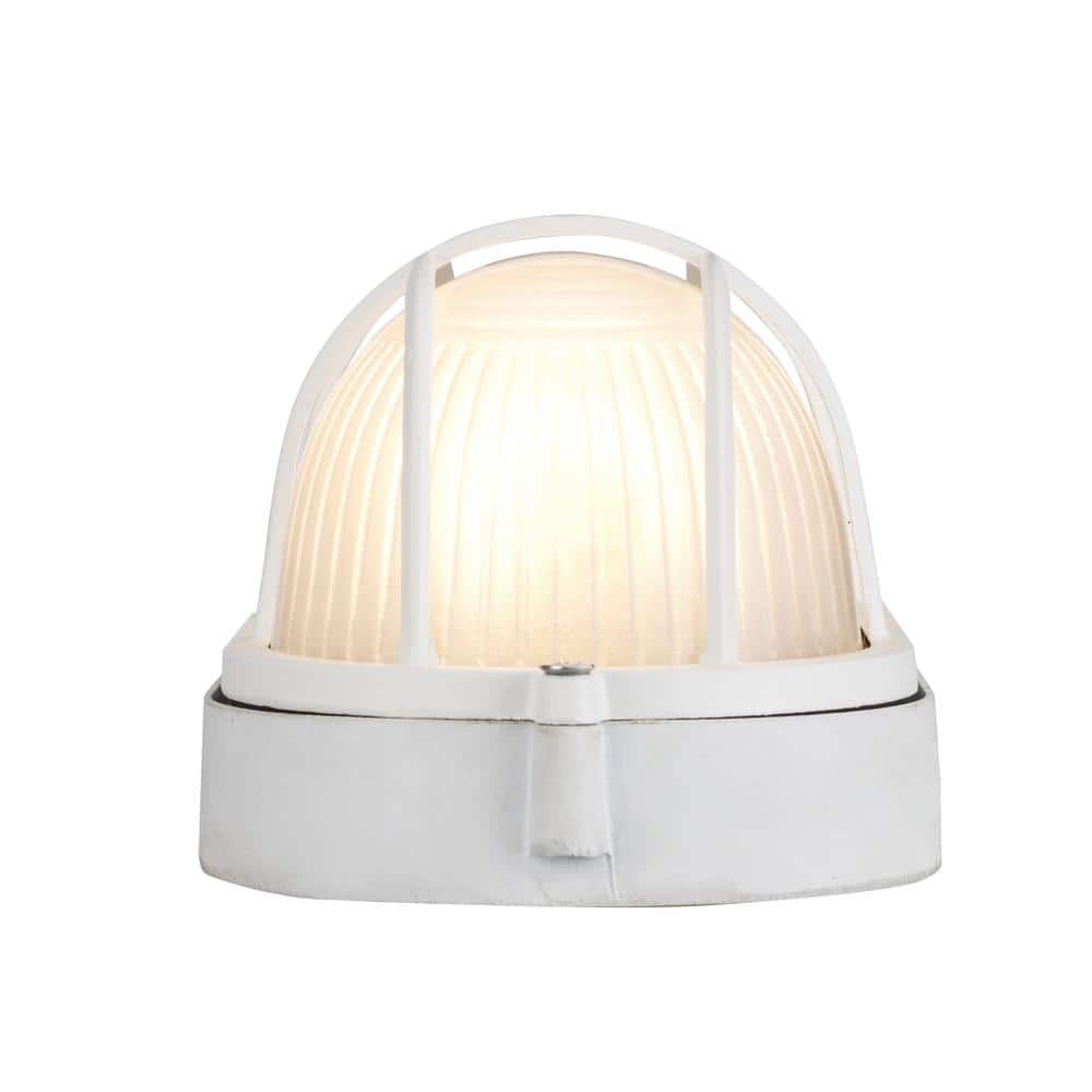 Aria White Frosted Glass Wall Mount Light Fixture