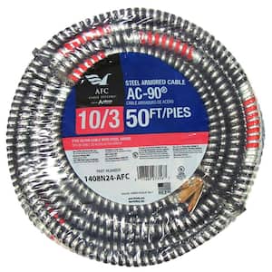 10/3 x 50 ft. BX/AC-90 Armored Electrical Cable