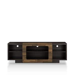 Cher 63 in. Wenge MDF TV Stand Fits TVs Up to 70 in. with Cable Management