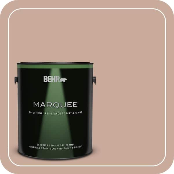 BEHR MARQUEE 1 gal. #ICC-97 Powdered Allspice Semi-Gloss Enamel Exterior Paint & Primer
