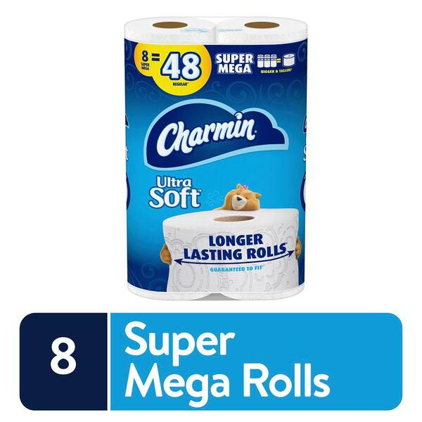 Charmin Ultra Soft Super Mega Roll Toilet Paper (396Sheets per Roll