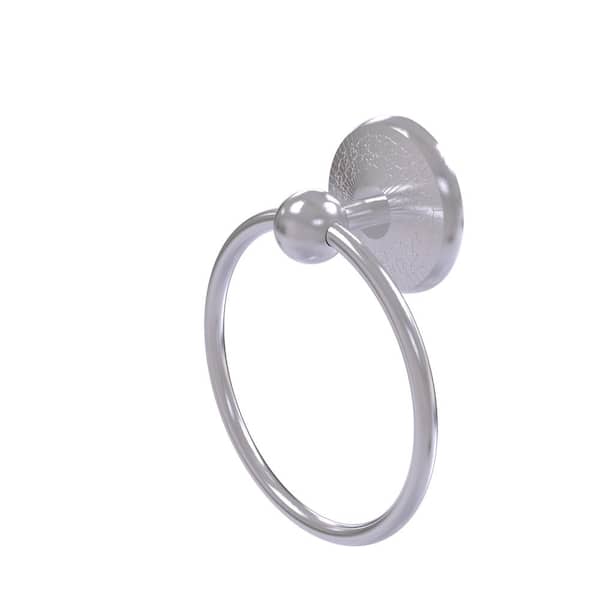 Allied Brass Monte Carlo Collection Wall Mounted Towel Ring in Satin Chrome