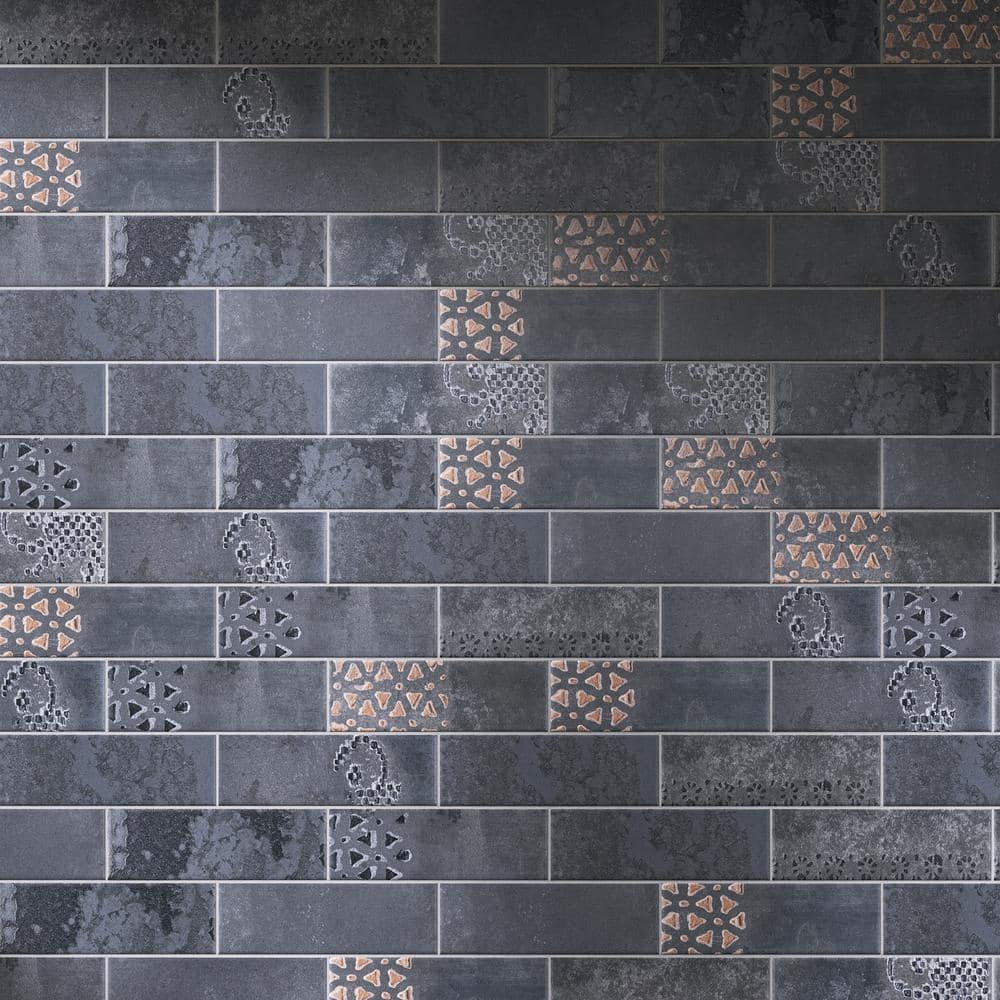 Marine Blue 3" x 8" Matte Porcelain Subway Tile