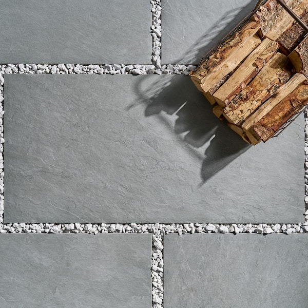Ridge Bluestone Blue Select 24 in. x 48 in. Textured Matte Porcelain Floor Paver Tile (7.75 sq. ft. / Each)