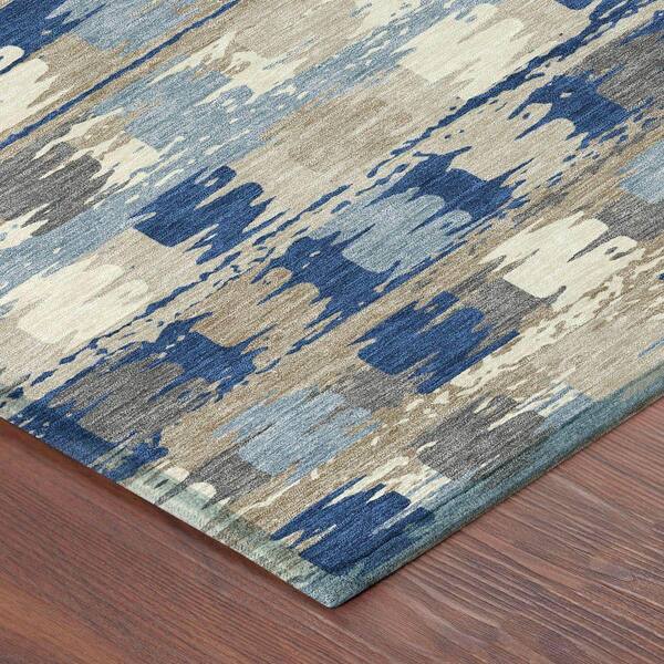 アメリカのラグ Addison Rugs Chantille Machine Washable Indoor/Outdoor Abstract
